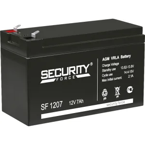 Батарея SECURITY FORCE серия SF Security Force SF 1207 (12V / 7Ah) Энергон