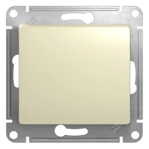 Кнопка нажимная 1-кл. СП Glossa 10А IP20 (сх. 1) 10AX механизм беж. SE GSL000215 Systeme Electric