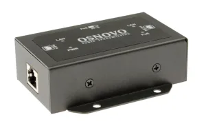 Удлинитель Ethernet+PoE OSNOVO E-PoE/1G(90W) PoE удлинитель 10M/100M/1000M Gigabit Ethernet до 700м (потребуется 6 устройств). 70 Ватт на дистанции 100 метров OSNOVO