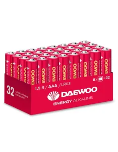 Элемент питания алкалиновый AAA/LR03 1.5В Energy Alkaline 2021 Pack-32 (уп.32шт) 5030084 Daewoo