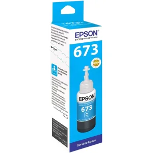 Чернила Epson 673 C13T673298 (аналог C13T67324A) голубой 70мл для Epson L800/L810/L850/L1800 EPSON