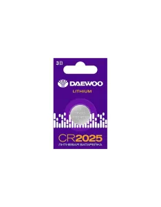 Элемент питания литиевый CR2025 3В 2021 BL-1 5034143 Daewoo