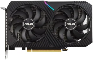 Видеокарта ASUS GeForce RTX 3050 Dual V2 OC Edition, 8 GB GDDR6, 128 bit, DVI-D, DisplayPort, HDMI, GPU 1552 MHz ASUS