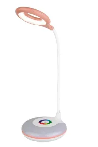 Светильник светодиодный настольный UF-752 C14 6Вт RGB 3 уровня яркости розов. Ultraflash 14491 Ultraflash