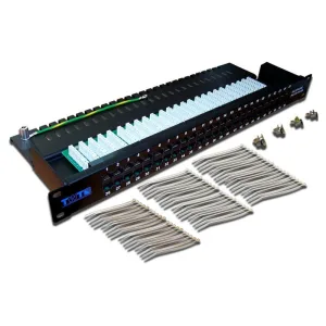 Патч-панель TWT (TWT-PP50TEL45) телефонная. 19". 1U. 50 портов RJ-45 LANMASTER