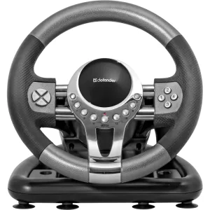 Игровой руль Defender FORSAGE 12 кн+2перекл.+1перекл. 8-ми позиц., USB DEFENDER