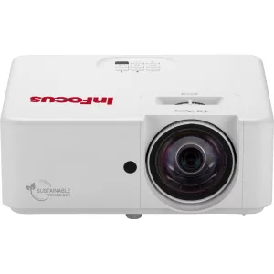 Лазерный проектор InFocus IN1108ST DLP, FullHD, 3800 lm, 2 000 000:1, TR 0.5:1, 2xHDMI 2.0, 3.5mm audio out, USB A х1, RS232, 15W, 3.1 кг, белый InFocus