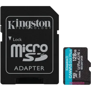 Флеш карта microSDXC 128Gb Kingston SDCG4/128Gb Canvas Go! Plus V30 A2 + adapter Kingston