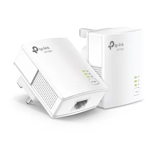 Сетевой адаптер TP-Link AV1000 Gigabit Powerline Starter KitSPEED: 1000 Mbps PowerlineSPEC: Broadcom CPU, HomePlug AV2, 1+1 Gigabit PortFEATURE: Plug and Play, tpPLC Utility, Pair for More SecurityKIT: 2× TL-PA7017" TP-Link