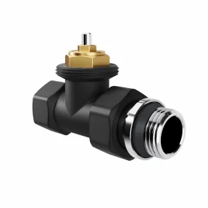 Набор термостатический прямой Royal Thermo Design 1/2"М30х1,5 черный Royal Thermo