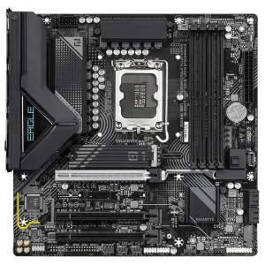 Материнская плата GIGABYTE B860 EAGLE WIFI6E, LGA1851, Intel B860, 4xDDR5, 4xSATA, 3xM.2, 1xPCIe 5.0 x16, DisplayPort, HDMI, 1x2.5Gb LAN, USB Type-C, 3x3.5 мм, 7.1, ATX Gigabyte