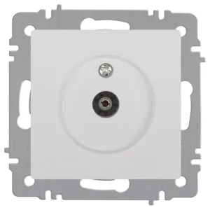 Розетка телевизионная одиночная TV СП Accent 6-301-01 IP20 бел. Intro Б0063601 Intro