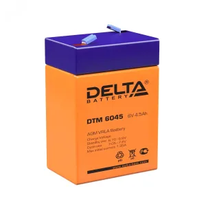 Аккумулятор UPS 6В 4.5А.ч DTM 6045 DELTA