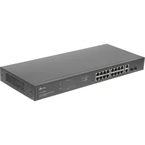 Коммутатор TP-Link TL-SG1218MPE, 16×1 Гбит/с PoE + 2×1 Гбит/с Uplink + 2×1 Гбит/с SFP, настраиваемый TP-Link