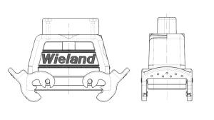 Крышка раз. Podis с защел.75.900.1528.0 Wieland Electric