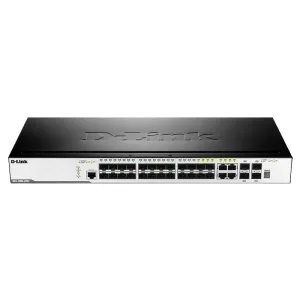 Коммутатор D-Link DGS-3000-28SC/A1A, 20×1 Гбит/с SFP + 4×1 Гбит/с Combo + 4×10 Гбит/с SFP+, управляемый D-Link
