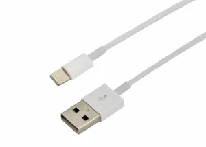 USB-Lightning кабель для iPhone/PVC/white/1m/REXANT/ ОРИГИНАЛ (чип MFI) 18-0000 Rexant