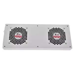 Вентиляторный модуль Rem R-FAN, 48V, 45х432х195 мм (ВхШхГ), вентиляторов: 2, 86 дБ, поток: 300 м3/ч, для шкафов ШТК, ШРН, ШТВ, серый REM