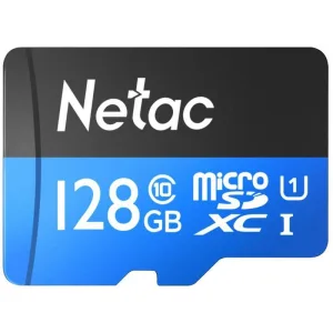 Флеш карта MicroSDXC 128Gb Netac Class 10 UHS-I U1 P500 Standart + адаптер NT02P500STN-128G-R NETAC