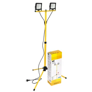 Прожектор LED СДО 06-2х30Ш штатив 6500К IP65 черный ITK LPDO606-2X030-65-K02 ITK
