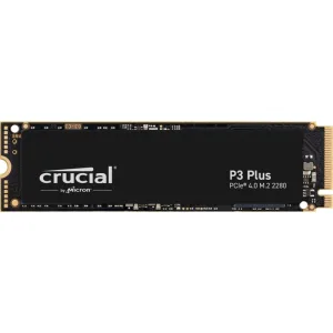 Накопитель SSD Crucial P3 Plus, 2Tb, PCIe 4.0 x4, M.2 2280, NVMe, R/W 5000/4200 Crucial