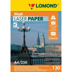 Фотобумага Lomond двусторонняя матовая, для лазерной печати, 130 г/м2, A4/250л. Lomond
