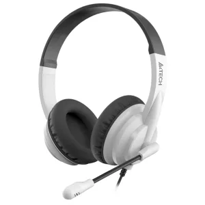 Наушники с микрофоном A4Tech HU-10/USB/BLACK+WHITE A4Tech