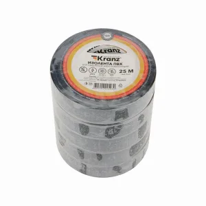 Изолента ПВХ 0.13х19мм 25м черн. KR-09-2206 Kranz