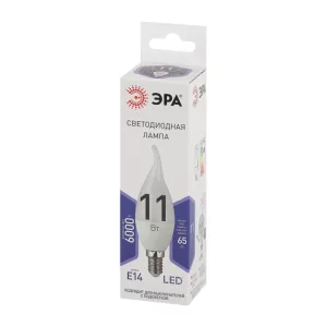 Лампа светодиодная LED 11Вт Е14 6000К smd BXS-11w-860-E14 | Б0032994 | ЭРА Эра