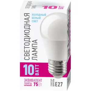 Лампа светодиодная 90 114 OLL-G45-10-230-6.5K-E27-PROMO 90114 Онлайт