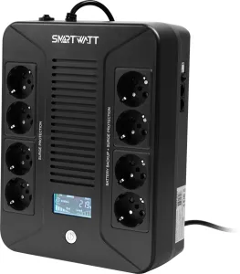 Источник бесперебойного питания SMARTWATT ИБП линейно-интерактивный UPS SAFE PRO LCD 600 SMARTWATT