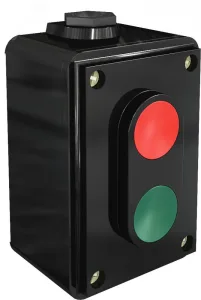 Пост кнопочный 2-м ПКЕ-02 LA4-2H 2НО+2НЗ черн. 25064DEK DEKraft