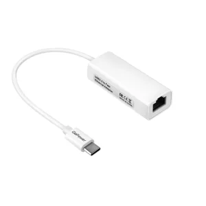 Адаптер GoPower Type-C (m)-RJ-45 (f) 100 мб/с белый (1/100) GoPower 00-00029633 GoPower