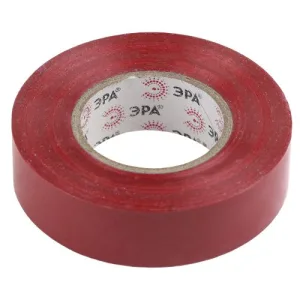 Изолента ПВХ 19ммх20м красн. C0036541 Эра