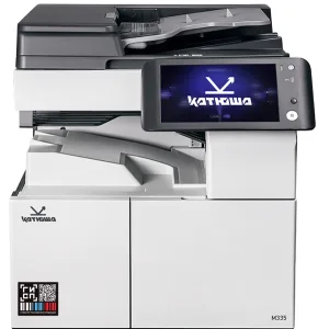 МФУ лазерное Катюша M335 принтер/копир/сканер, А3. 35 стр/мин Ч/Б А4, 1200 dpi, 1,2ГГц, 2 ГБ, USB, 10.1" панель, Wi-Fi (опция), для напольной версии добавить тумбу или лотки, пр-во РФ, 3 года гар. МПТ КАТЮША
