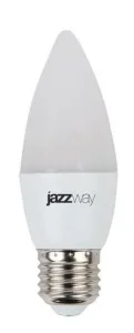 Лампа светодиодная JazzWay PLED-SP C37 7Вт свеча 3000К теплый белый E27 530лм 230В Jazzway