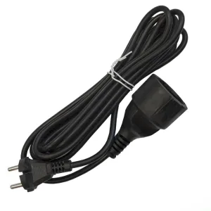 Удлинитель-шнур 1х3м без заземл. 10А IP20 ПВС 2х1 черн. DOMTOK 2339 Domtok