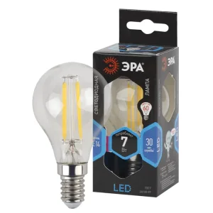 Лампа светодиодная шарик ЭРА Б0027947 F-LED P45-7w-840-E14 Эра