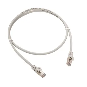 Патч-корд TERACOM CS Cat.6A экранированный S/FTP оболочка LSZH белый (1,0м) TRCS-6ASF-LSH-1M-WH EKF