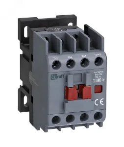 Контактор 12А 230В_АС АС3_ АС4 1НО+1НЗ КМ-102 21910DEK DEKraft