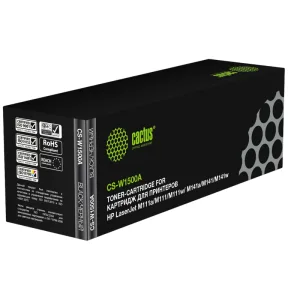 -/ Картридж лазерный Cactus CS-W1500A W1500A черный (975стр.) для HP LaserJet M111a/M111w/MFP M141a/M14 Cactus