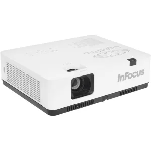 Проектор INFOCUS IN1034 3LCD, 4800 lm, XGA (1024x768), 50000:1, 1.481.78:1,3.5мм in,Composite video,Component,VGA IN х2, HDMI IN, Audio in(RCAх2), USB-A, USB B х2, VGA out, Audio 3.5мм out, лампа 20000ч.(ECO mode), RJ45,RS232, 1x16W, 31дБ, 3,3 кг InFocus