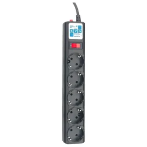 Фильтр-удлинитель Power Cube 3м д/подкл. к UPS(C14) 5 роз. Surge protector Power Cube SPG5-B3 Электрическая мануфактура