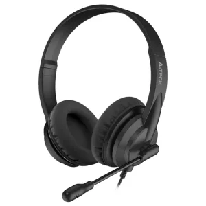 Наушники с микрофоном A4Tech HU-10/USB/BLACK A4Tech