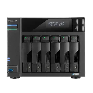 сетевое хранилище ASUSTOR AS6706T 6-Bay NAS/Media player/Intel Celeron N5105 2.0GHz up to 2.9GHz Asustor