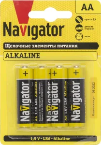 Батарейка NBT-NPE-LR6-BP4 20695 Navigator