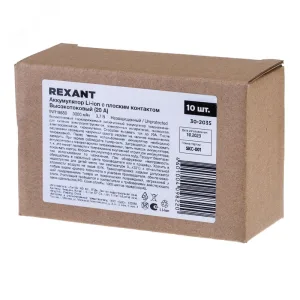 Аккумулятор Li-ion 18650 3.7V 20A 3000 mAH 30-2035 Rexant