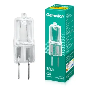 Лампа галогенная JD 35Вт капсула g4 3000К 240В 10406 Camelion
