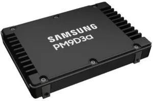 Накопитель SSD Samsung PM9D3a, 7680Gb, U.3(2.5" 15мм), NVMe, PCIe 5.0x4, 3D TLC, R/W 12000/6000Mb/s, IOPs 2 000 000/300 000, TbW 14016, DWPD 1 (12 мес.) Samsung