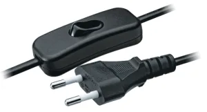 Шнур 61 720 NPS-FS-170-2х0.5-BL 1.7м с выкл. черн. 61720 Navigator